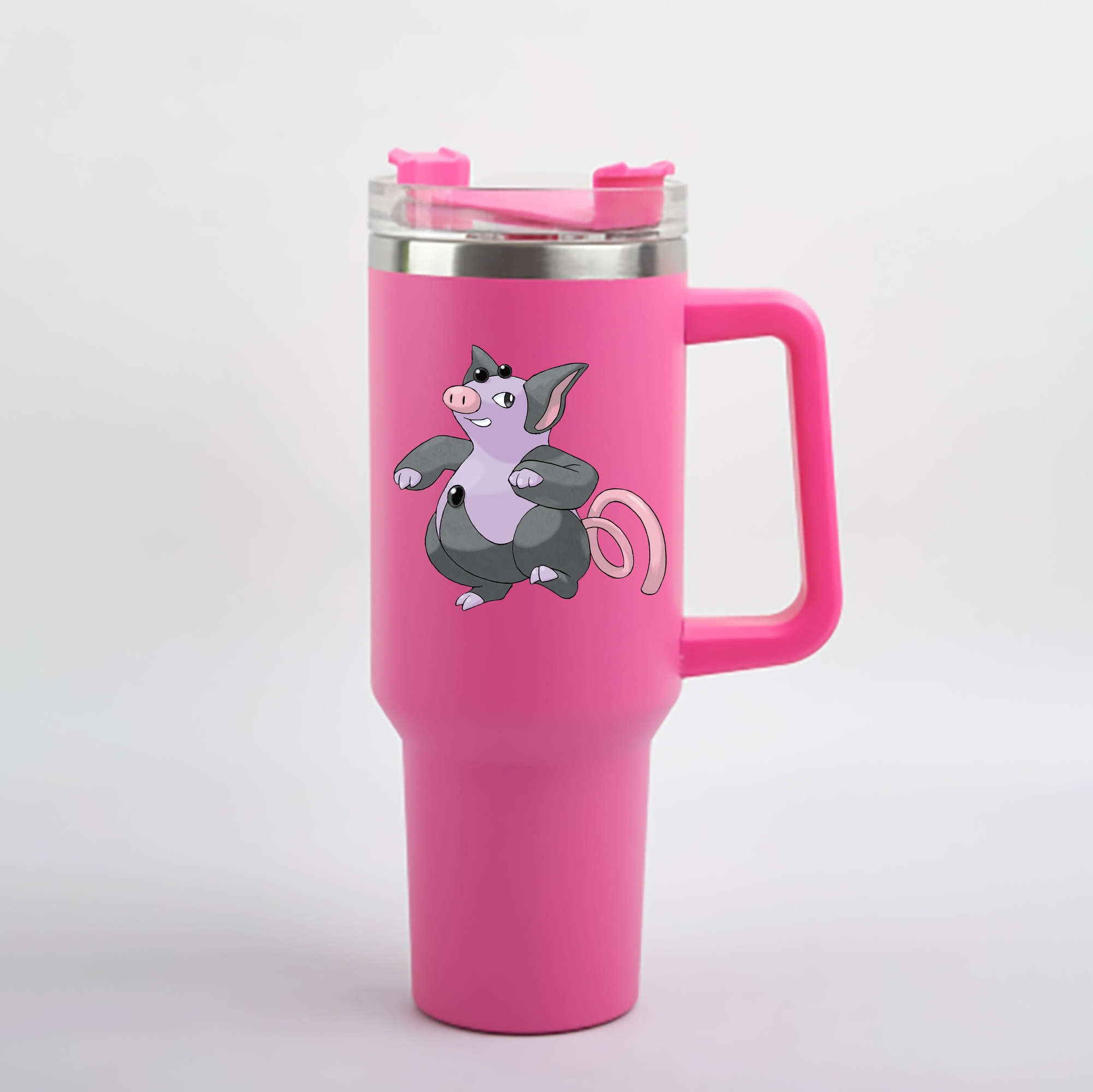 （画像用） ポケットモンスター Pokémon 1200mL車用タンブラー - クリスタルステッカー（プラスチックストロー付き）